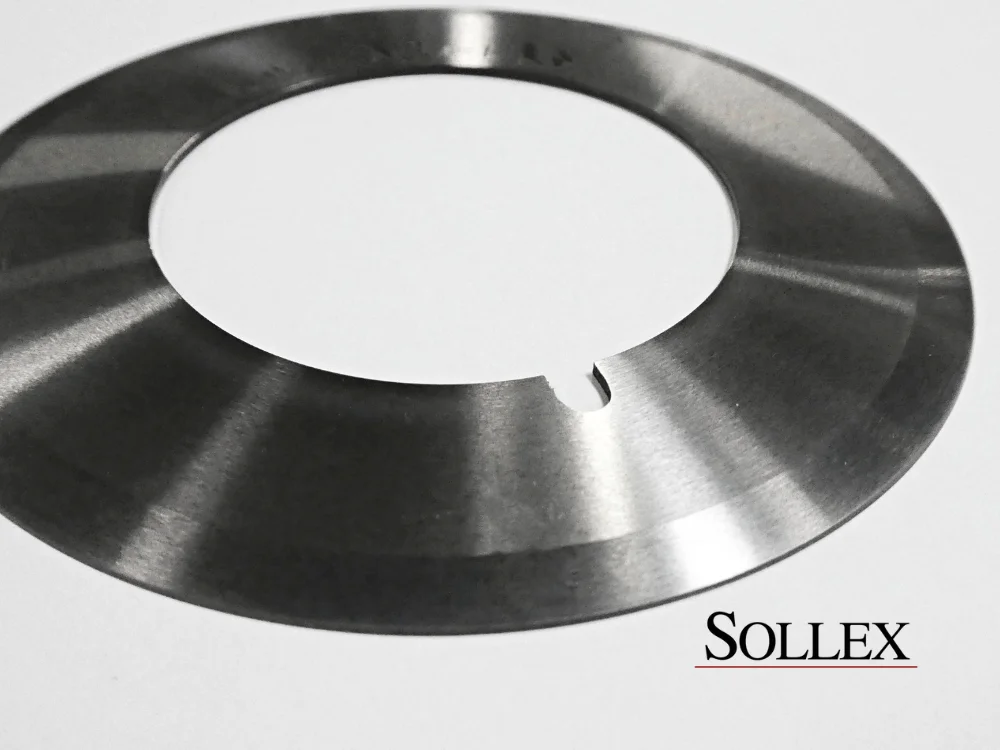 Tallriksformad cirkelkniv för slitter maskin - Sollex