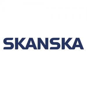 Logo of the building company Skanska