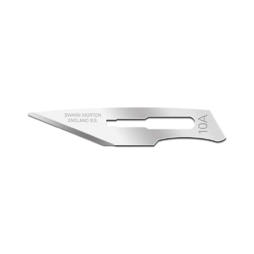 Lames de scalpel non stériles Swann Morton SM10a 10a pour manches de scalpel Swann-Morton 3, 3L, 3 Granulated, 5B, 7, 9, B3 et B3L - Sollex