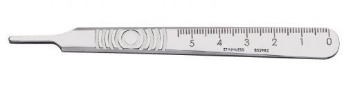 Swann-Morton SM3 surgical scalpel handle in stainless steel - Sollex