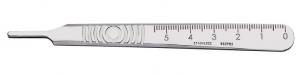 surgical scalpel handle from Swann-Morton in stainless steel