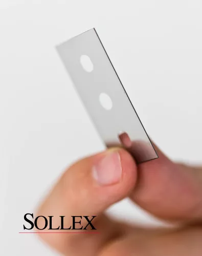 Sollex has a wide excellent range of knives and razor blades for slitter rewinder to cut flexible materials