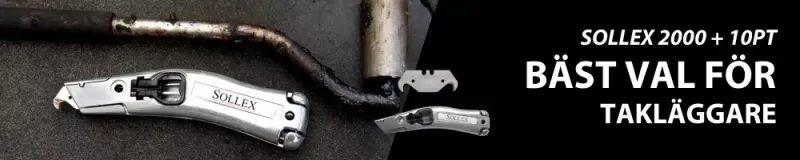 Sollex 2000 och 10pt krokblad - bäst val för takläggare - Takläggning