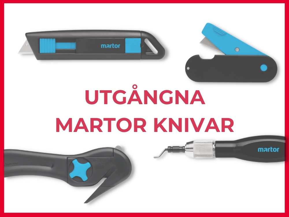 Följande knivar från Martor har utgått och ersätts av Martors eller Sollex produkter - Sollex tips