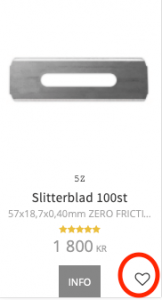 sollex favoritlista spara de knivblad du är mest intresserad av