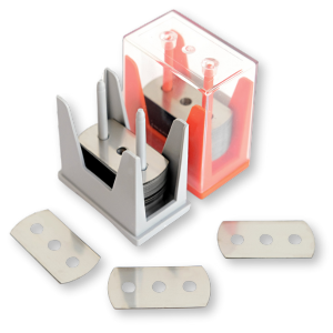 Sollex industrial razor blade three-hole blade with rounded corners for plastic film manufacturers