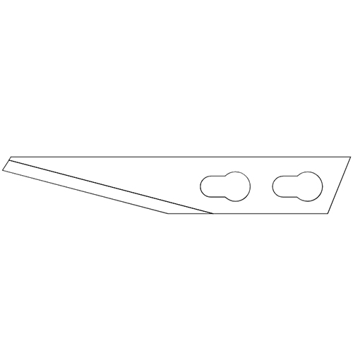 Dessin - Lames de précision MOZART PB2 511.050 pour couteaux de précision à deux vis - Sollex