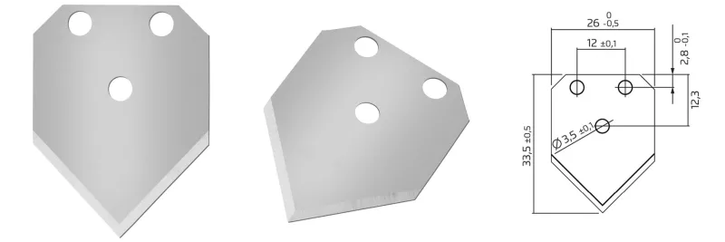 Martor 761.08 spetsiga maskinknivar ritning - Sollex blogg