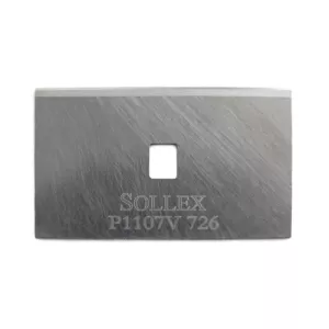Sollex P1107V industrial razor blade in tungsten carbide like Feather 98100 with high hardness 80 HRC