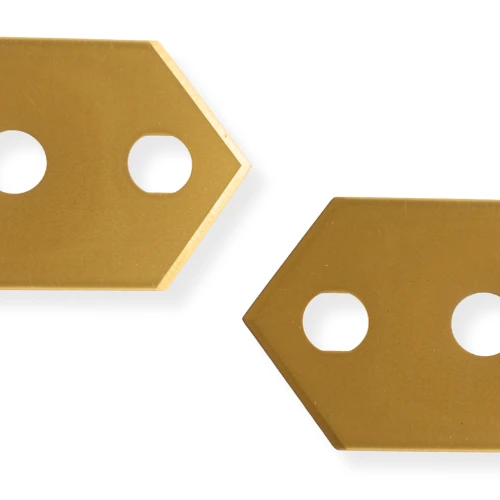Sollex 692FT pointed and fully coated with titanium coating industrial knives with 4 cutting edges