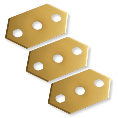 Sollex 692FT pointed and fully coated with titanium coating industrial knives for cutting machines