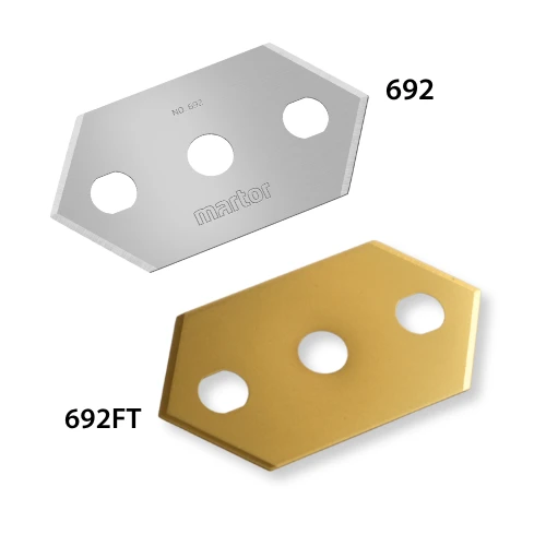 Sollex 692FT titanium nitride coated pointed blade similar to Martor 692
