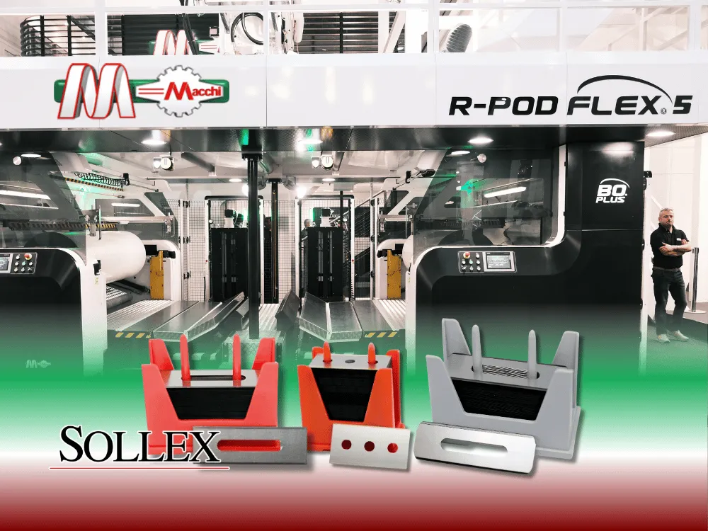 Slitting Blades for Macchi Extrusion Lines Sollex industrirakblad för Macchi extruderingslinjer och omrullningsmaskiner för plastfilm tillverkning