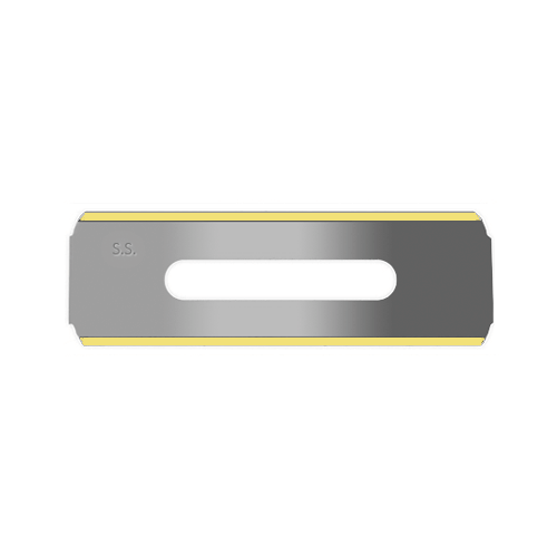 Sollex 5T stainless steel slotted slitter blade with titanium coating on the edge