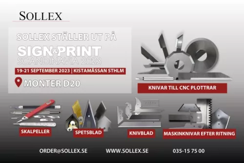 Sollex to exhibit at Sign&Print Scandinavia fair in 2023 - Blog