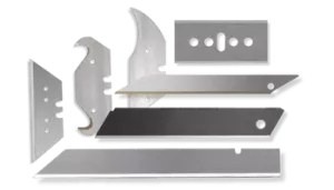 Lames utilitaires Sollex telles que lames de couteau de 60 mm, lames sécables de 9 mm et 18 mm, lames crochet pour couteaux utilitaires et de construction - Haute qualité et durabilité