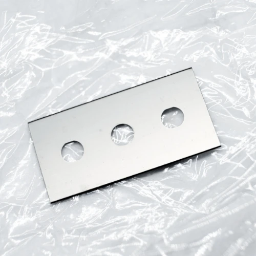 Sollex industrial razor blades with 3 holes for slitting and converting  of plastic film, stretch film etc