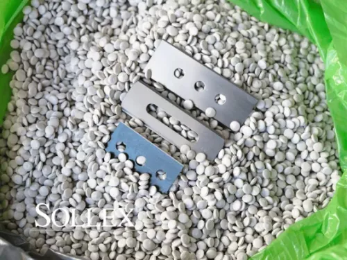 Lames Sollex pour la découpe de films plastiques bio pcr pir - Fabrication de films plastiques