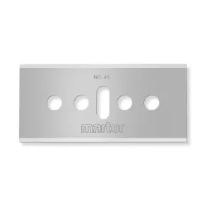 Lame de rasoir industrielle Martor 45.60 adaptée aux couteaux de sécurité Martor Secumax Easysafe, Secunorm 175, Secunorm Handy - Sollex