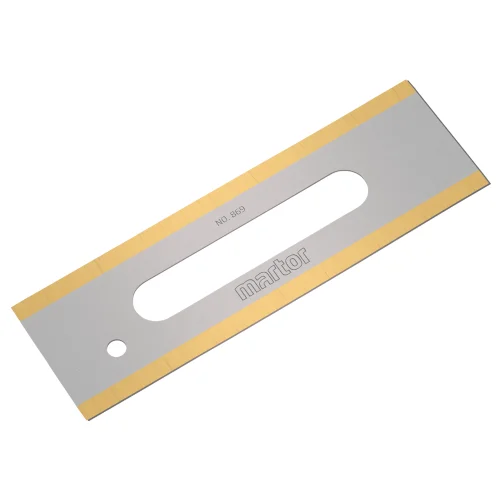 Martor industrial blade for slitter no 869.60 with titanium coating - Side - Sollex
