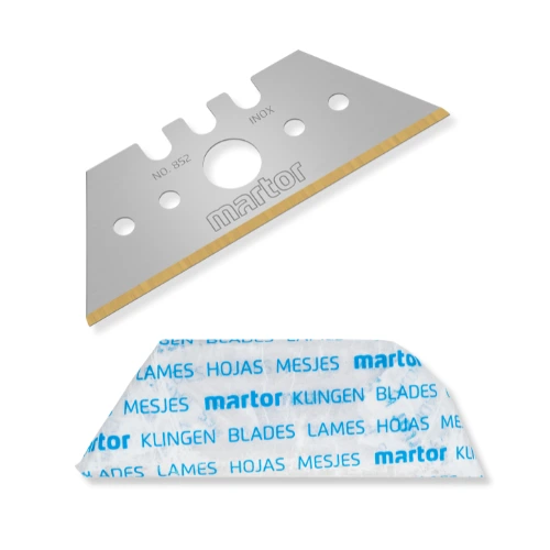 Martor trapezoidal blade no. 852 SS TiN-coated in paper packaging - Sollex