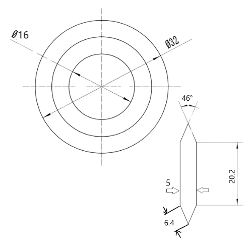 Dessin de la conception de la lame Sollex