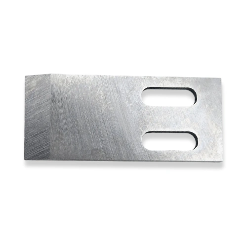 Lame P848 pour le recyclage et la granulation du plastique 58x25mm + 2 trous 16,5x5,5mm - Sollex