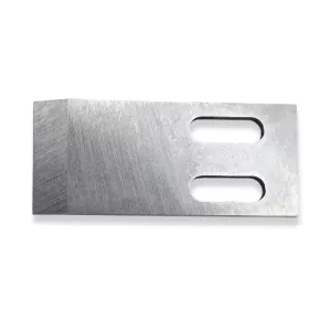 Knife P848 for recycling and pelletizerizing plastic 58x25mm + 2 holes 16.5x5.5mm - Sollex