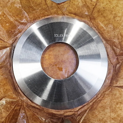Circular top knife for shear cutting P804A in a package - Sollex