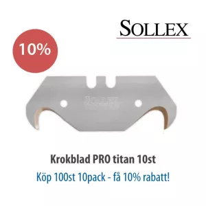 Titanbelagda Krokblad - golvlÀggares favorit! Köp 100st 10pack med krokblad och fÄ 10% rabatt!