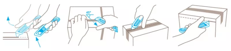 Utilisation des couteaux de sécurité Martor Secunorm Profi 25 MDP - Sollex