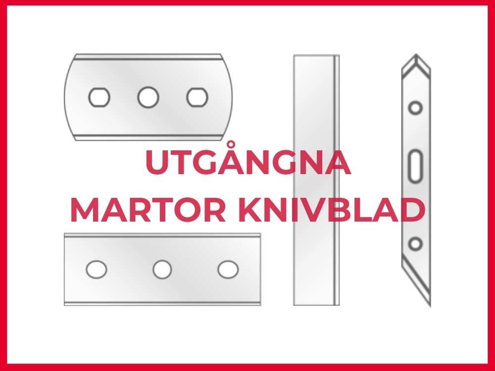 Martorblad som utgår Följande knivblad från Martor har utgått och ersätts av Martors eller Sollex produkter - Sollex tips