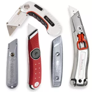 Utility knives - Construction knives for professional use - Buy best knives and blades from Sollex