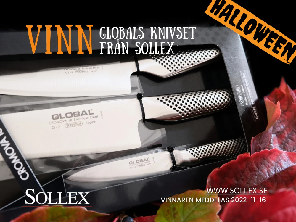 Vinn Global G-2538 Knivset från Sollex | Halloween Kampanjperiod [24.10.2022-15.11.2022]