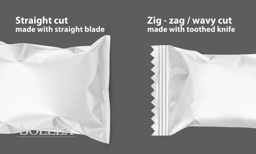 wavy and straight cuts - sealed aluminium sachet bags - sollex blog