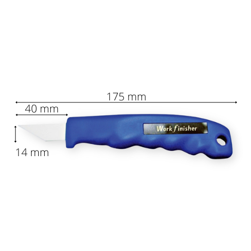 Work Finisher Deburring knife WF-1540 for hard plastics - Dimensions