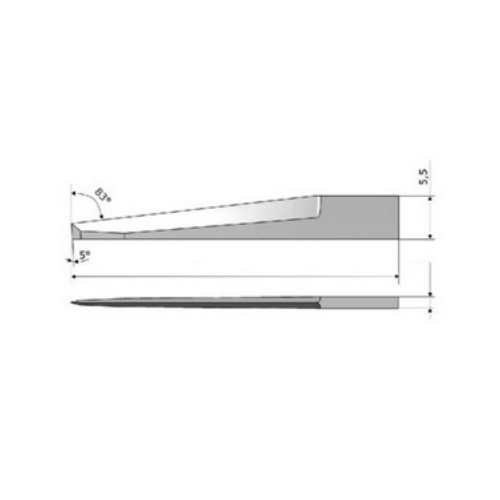 Ritning Zund Z68 Oscillerande kniv (5204301) 5st Skärdjup 29mm.