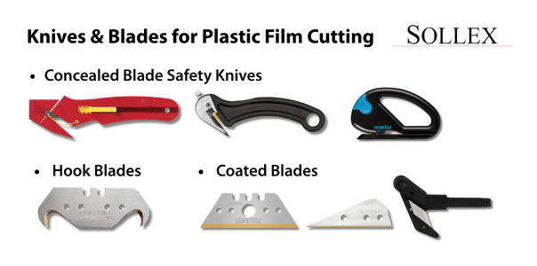 Knivar och blad som rekommenderas för skärning av plastfilm, t.ex. sträckfilm – Sollex blogg