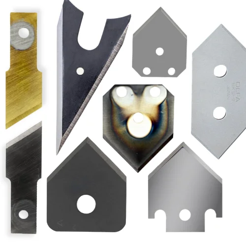 3 Pointed Razorblade Pointed Tip Blades for Industrial Cutting | Machine Knives