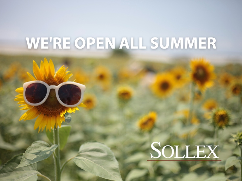 Sollex har öppet hela sommaren för sina kunder