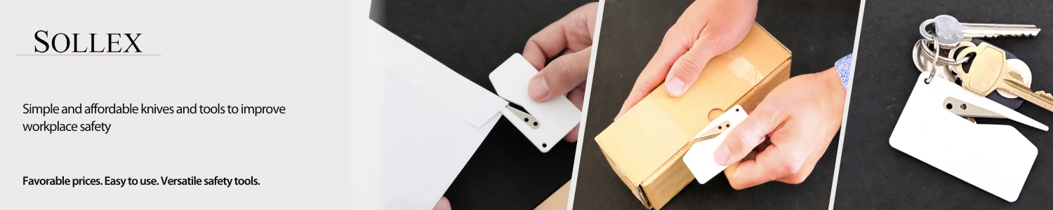 Sollex simple and affordable safety knives, foil cutters and tools to improve workplace safety