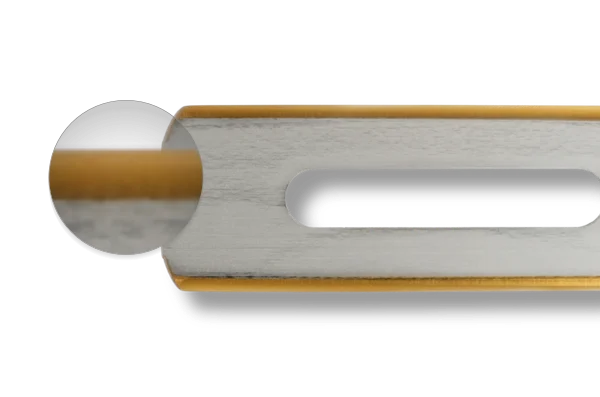 T - sollex titanium nitride TiN coating cutting edge gold yellow orange - about materials and coatings