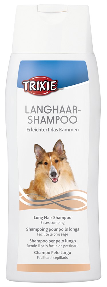 Trixie Aloe Vera schampo passar utmärkt för långhåriga raser, även för de med känslig hud.