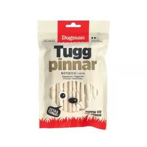 Tillgodoser tuggbehovet och bidrar till en sund tandhälsa. Håll alltid hunden under uppsikt när den tuggar på tuggben.