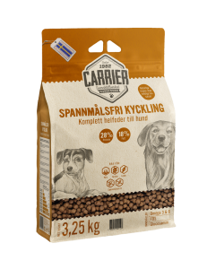 Svensktillverkat spannmålsfritt helfoder till vuxna hundar