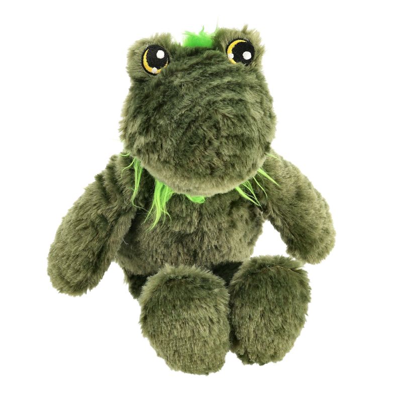 Dogman CozyFrog är en plyschleksak med pipljud