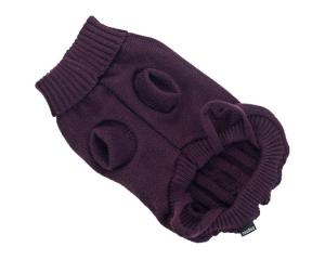 För att hålla tröjan snyggt på plats har den korta muddar runt frambenen och band vid bakbenen . Tröjan är av 100% akryl samt tvättas för hand i max 30 grader.