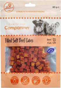 Companion Soft Beef & Fish Cubes 80g