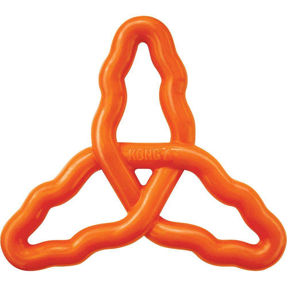 Kong Flyangle är en hållbar hundleksak som dessutom studsar. Passar perfekt att ha i vatten då den flyter och den är väldigt skonsam mot tänder och tandkött.