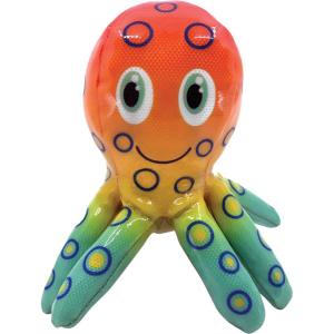 Kong Shields Tropics Octopus har en förseglad utsida som gör den extra tålig och även enkel att torka av vilket gör att den passar både för inomhus- och utomhuslekar.